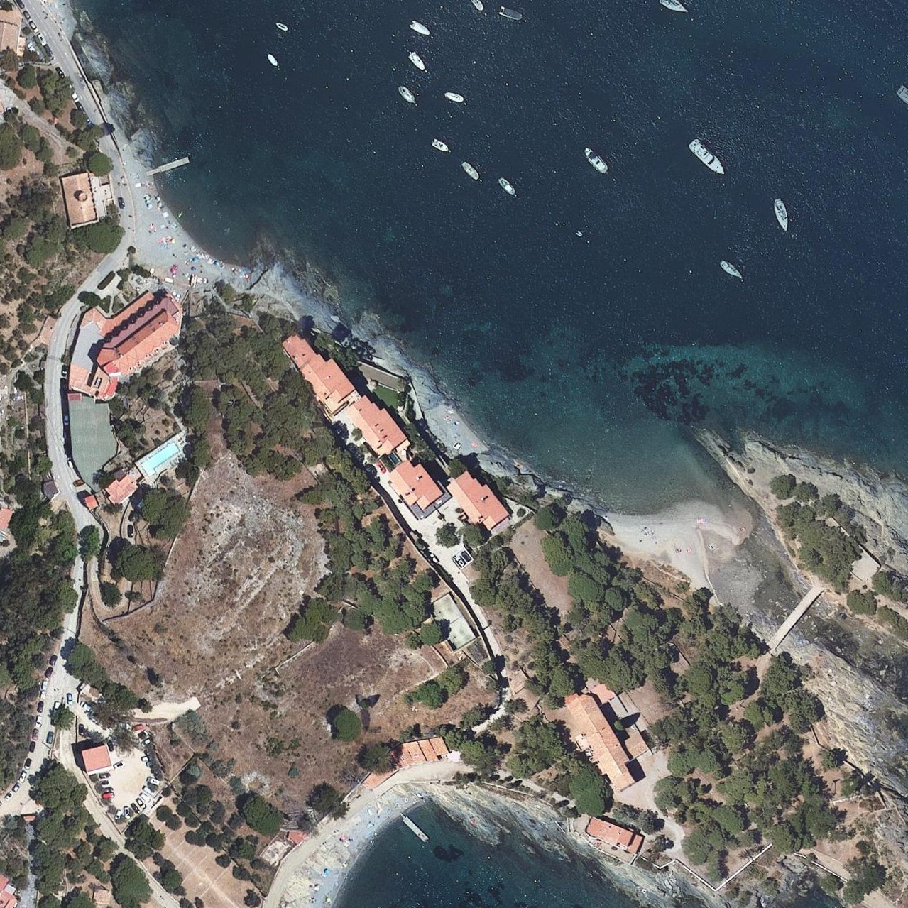 Aerial map of Platja es Sortell d'en Ter