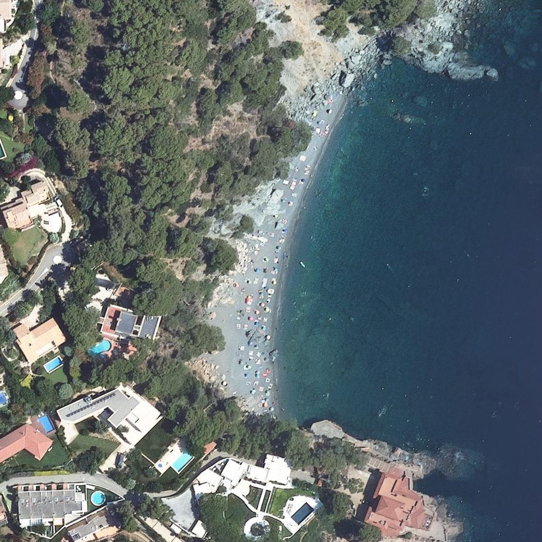 Aerial map of Platja Fonda