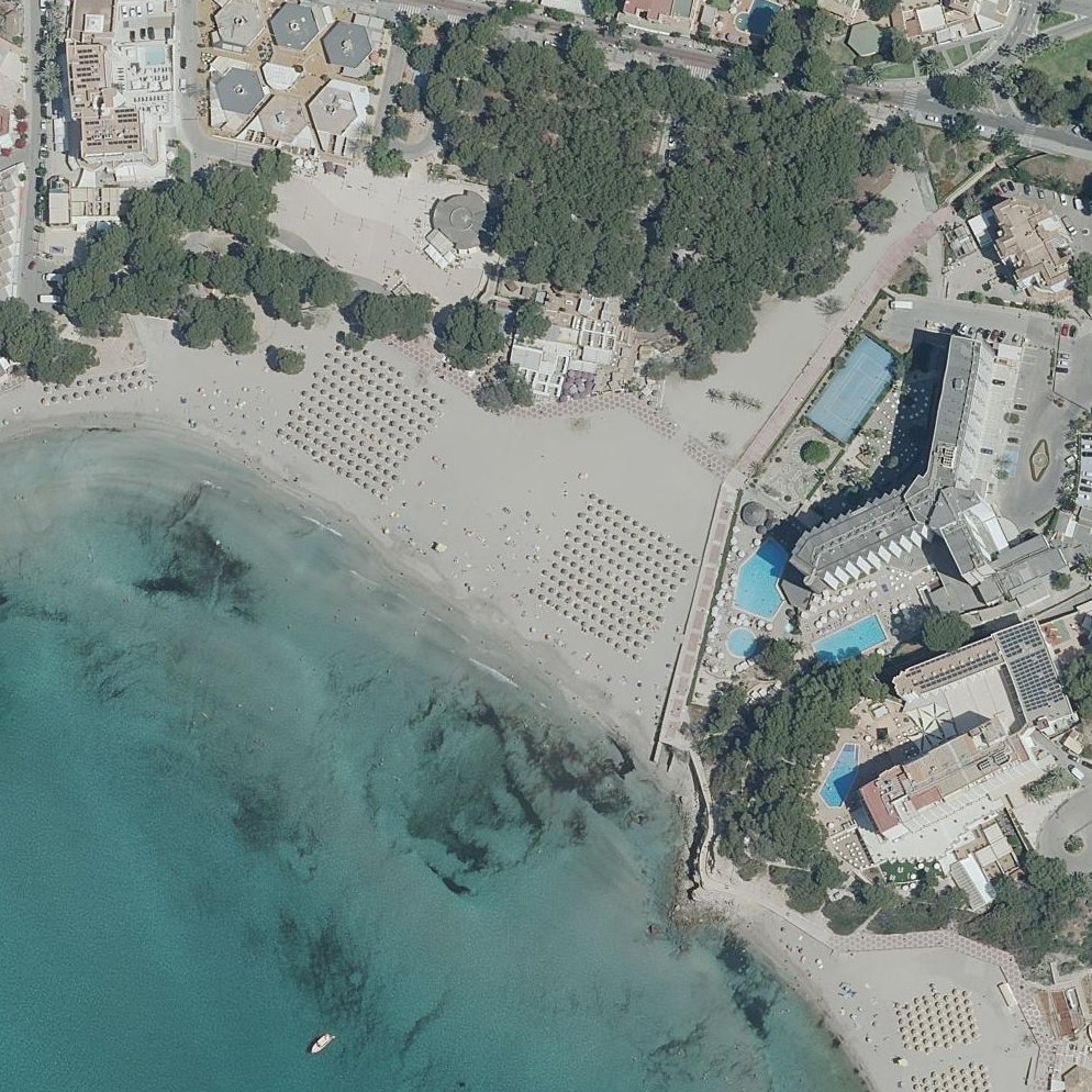 Aerial map of Platja Gran de Torà
