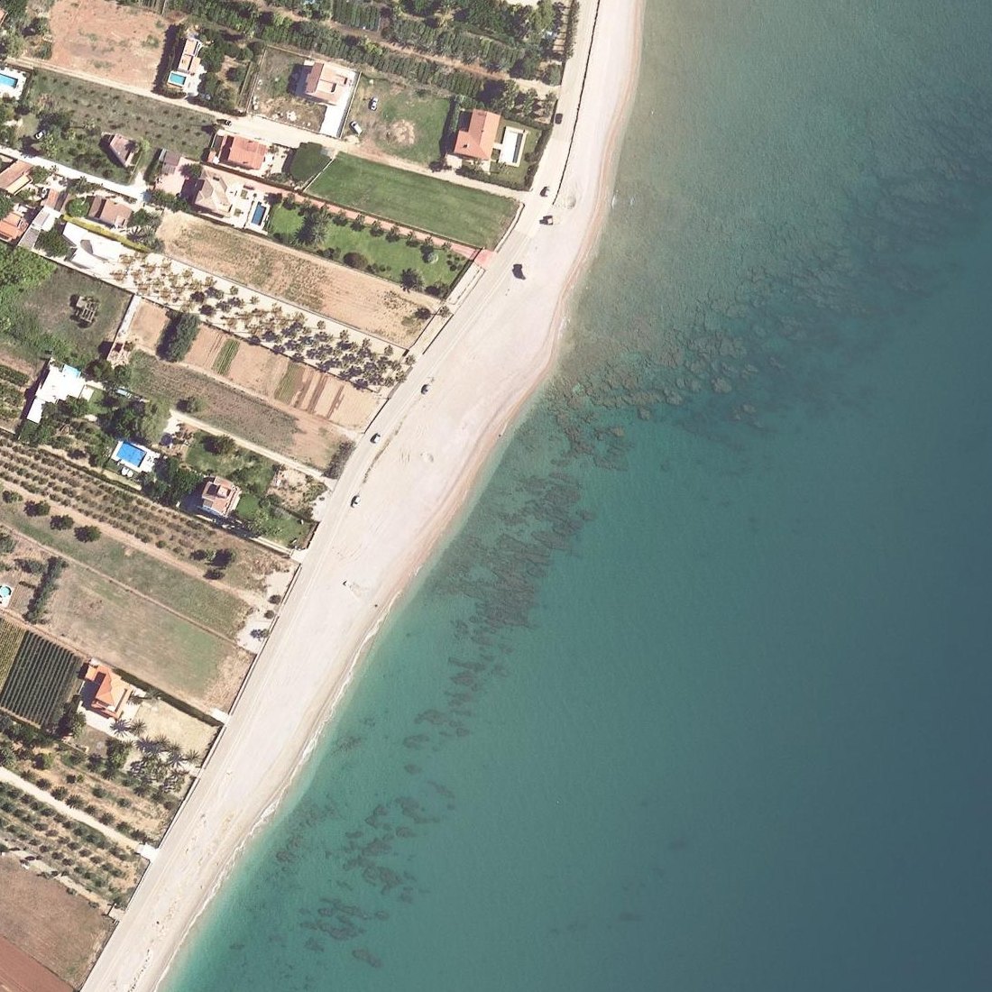 Aerial map of Platja l'Estanyet