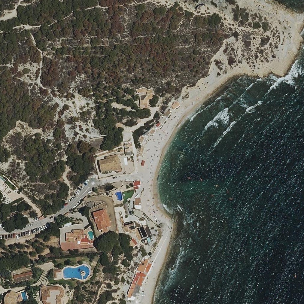 Aerial map of Platja la Barraca