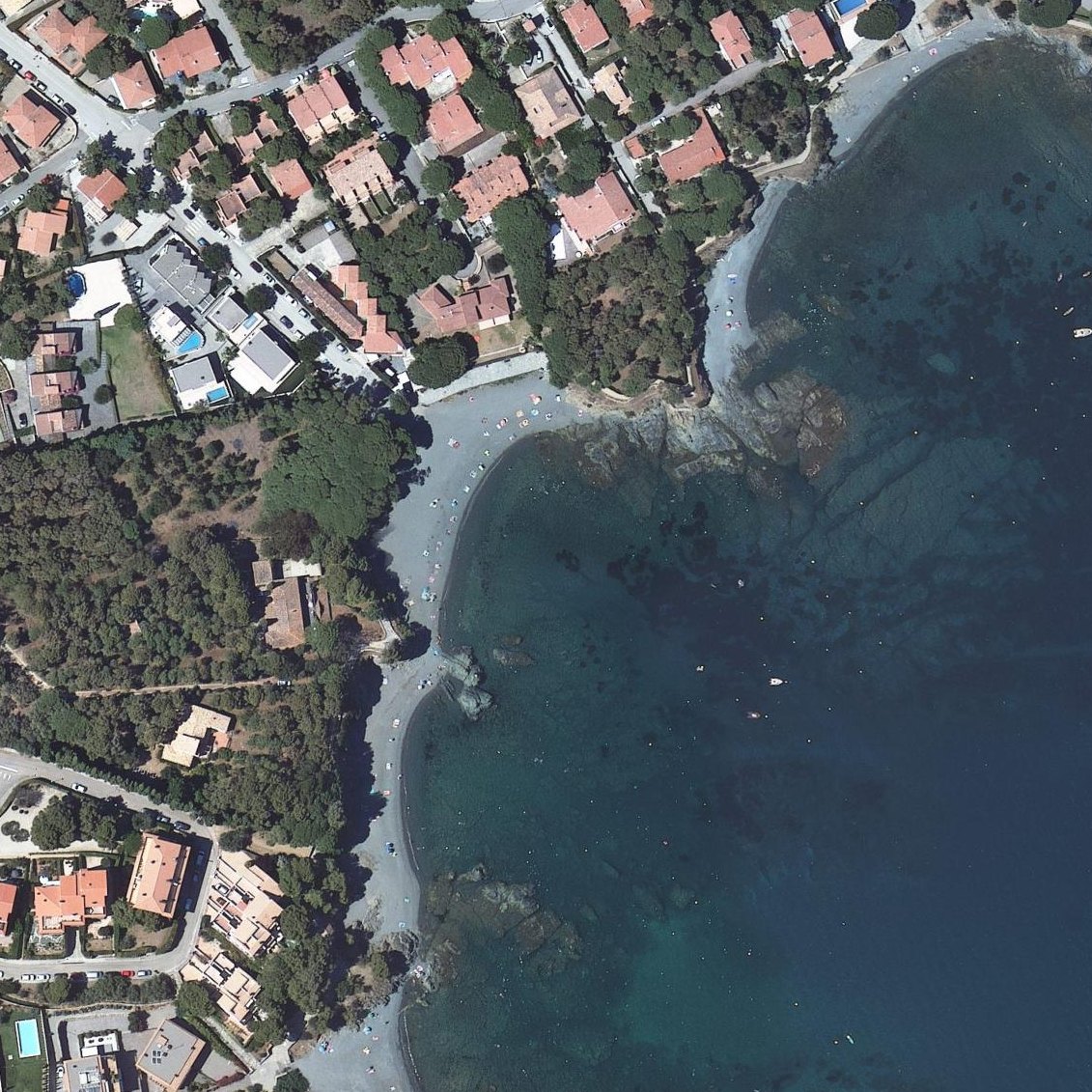 Aerial map of Platja La Farella
