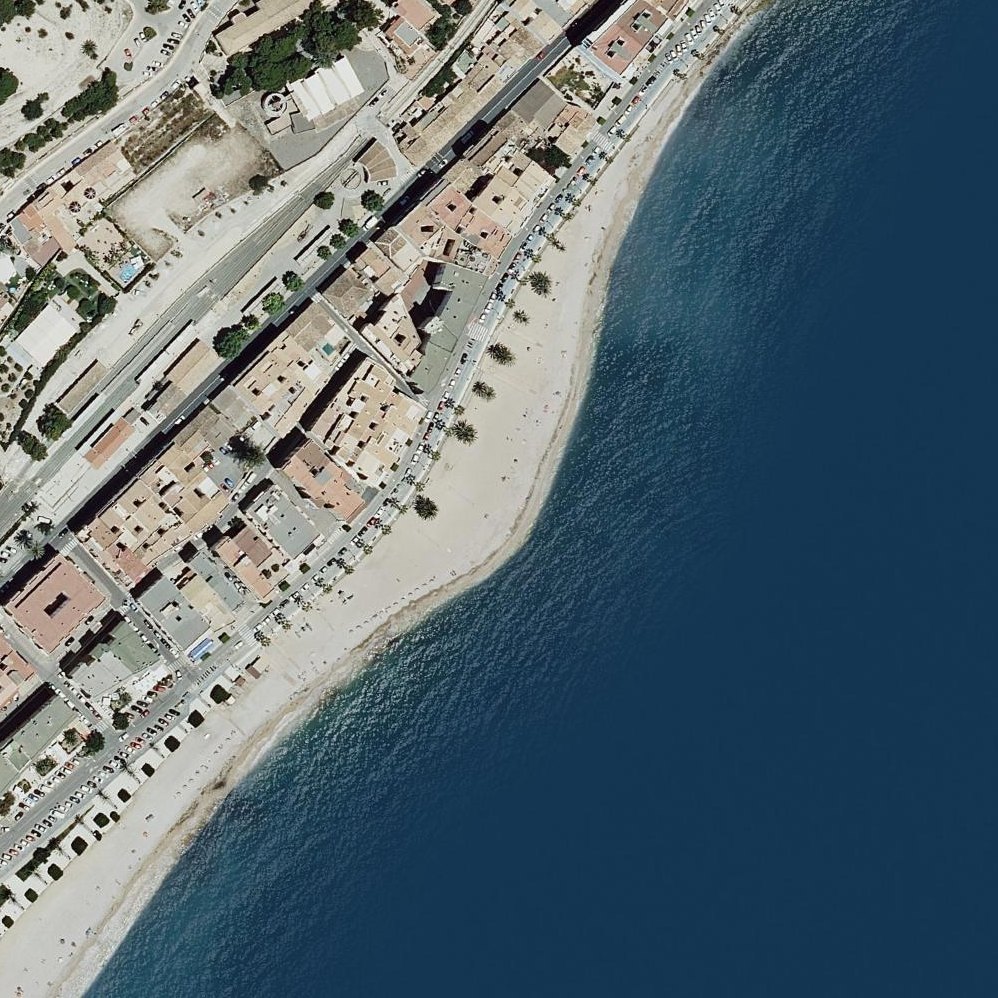 Aerial map of Platja La Roda
