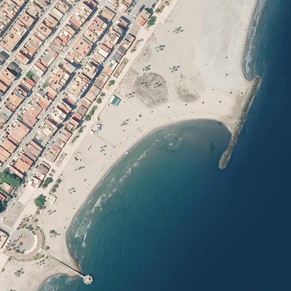 Aerial map of platja les cases