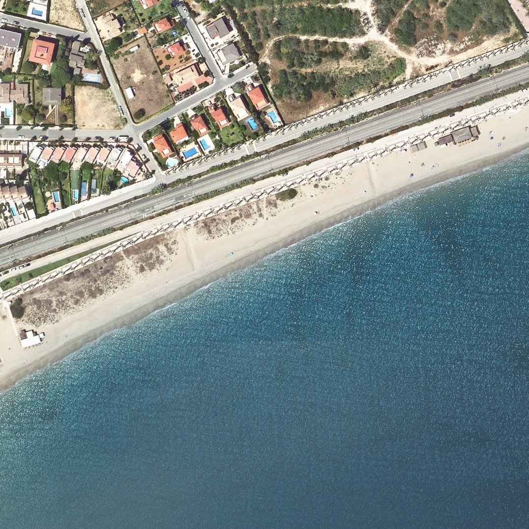 Aerial map of Platja Llarga