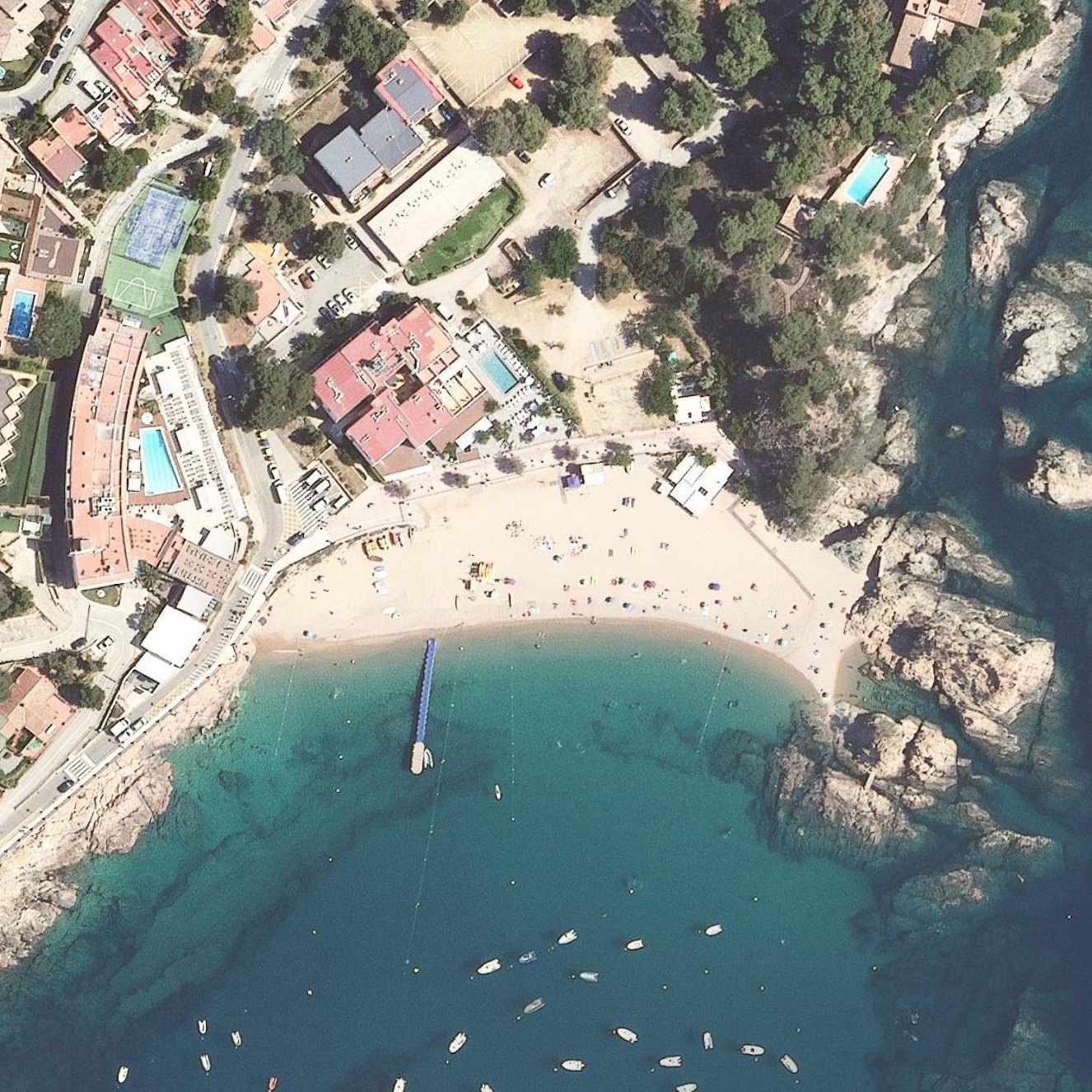 Aerial map of Platja Mar Menuda
