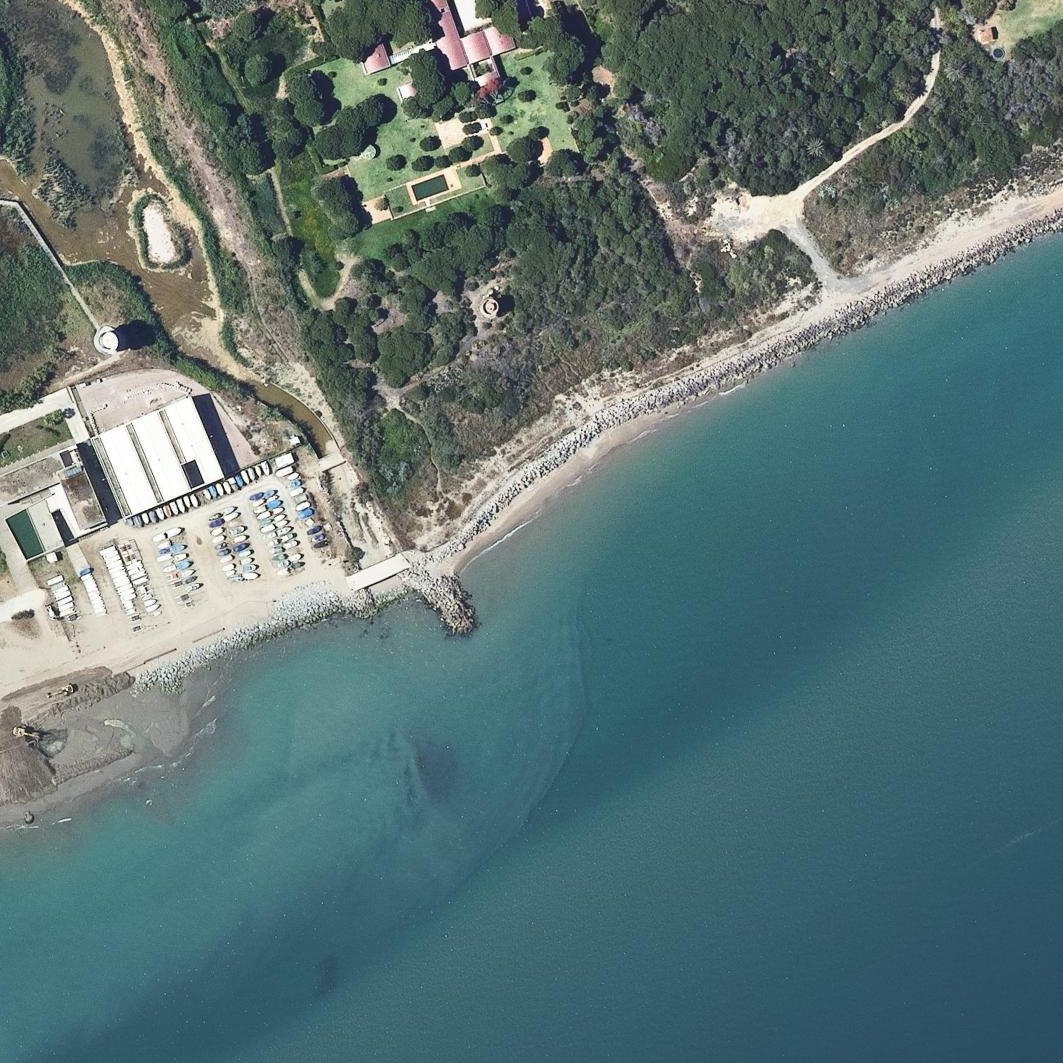 Aerial map of Platja Naturista Del Prat
