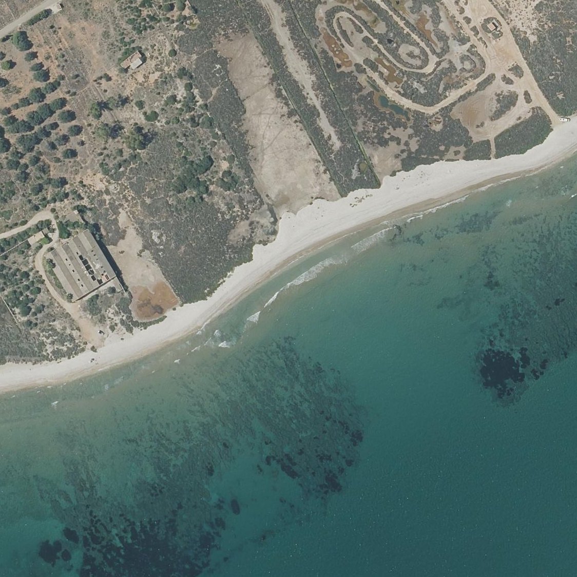 Aerial map of Platja Nord de Torreblanca