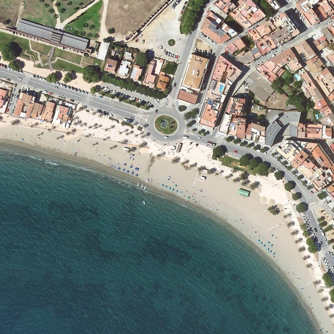 Aerial map of Platja Nova