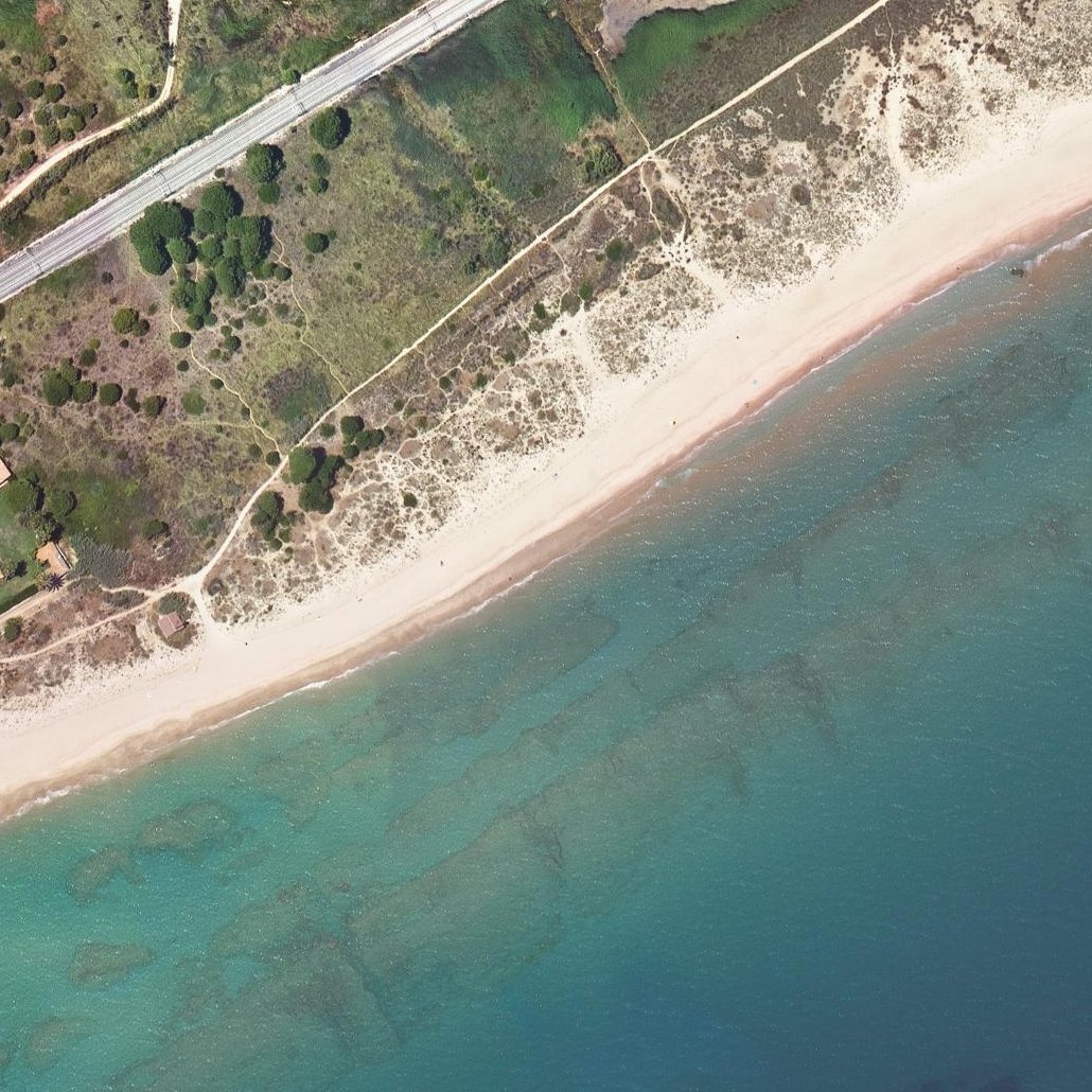Aerial map of Platja nudista