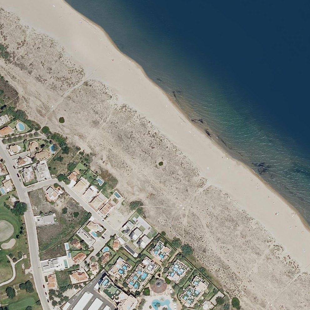 Aerial map of Platja Oliva Nova