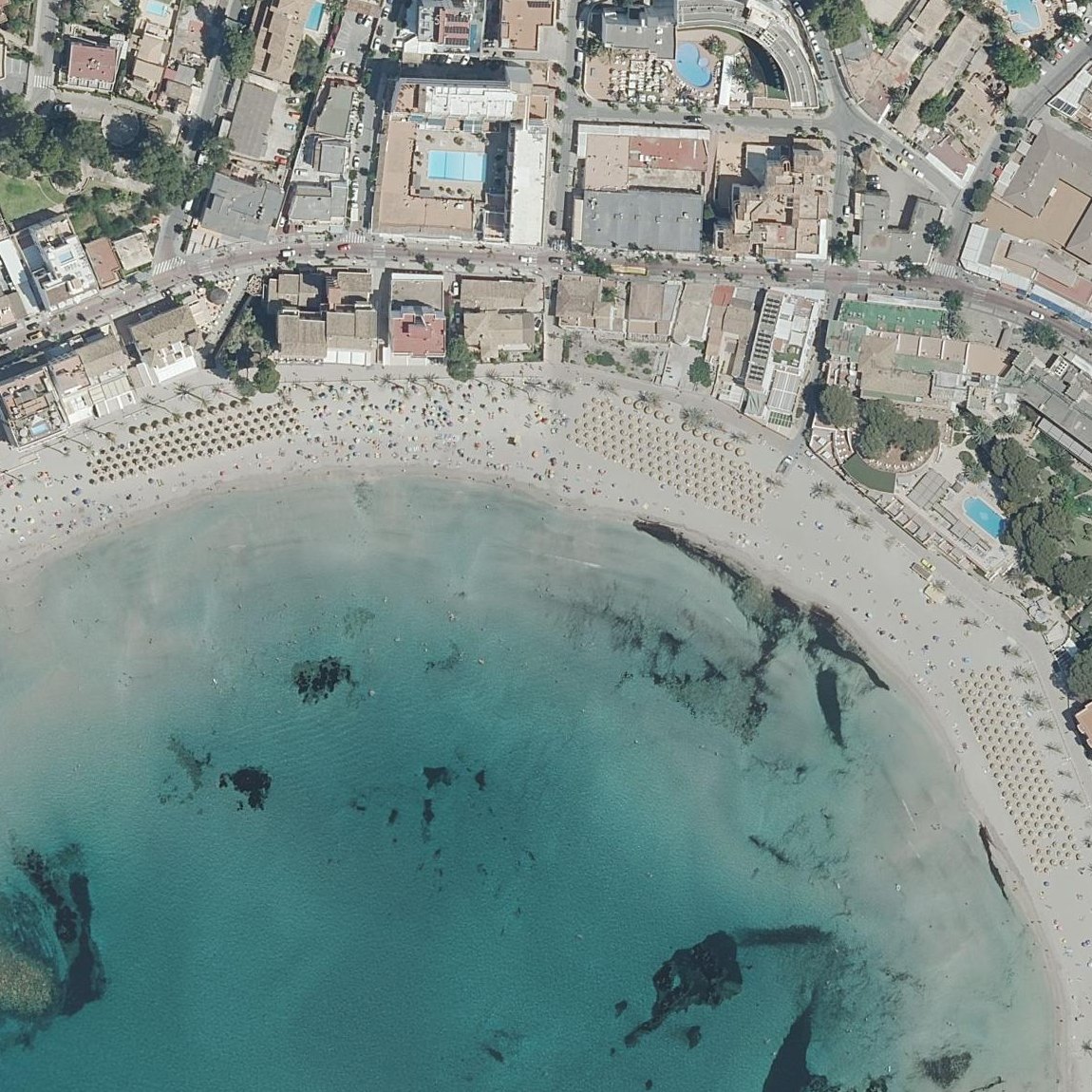 Aerial map of Platja Palmira