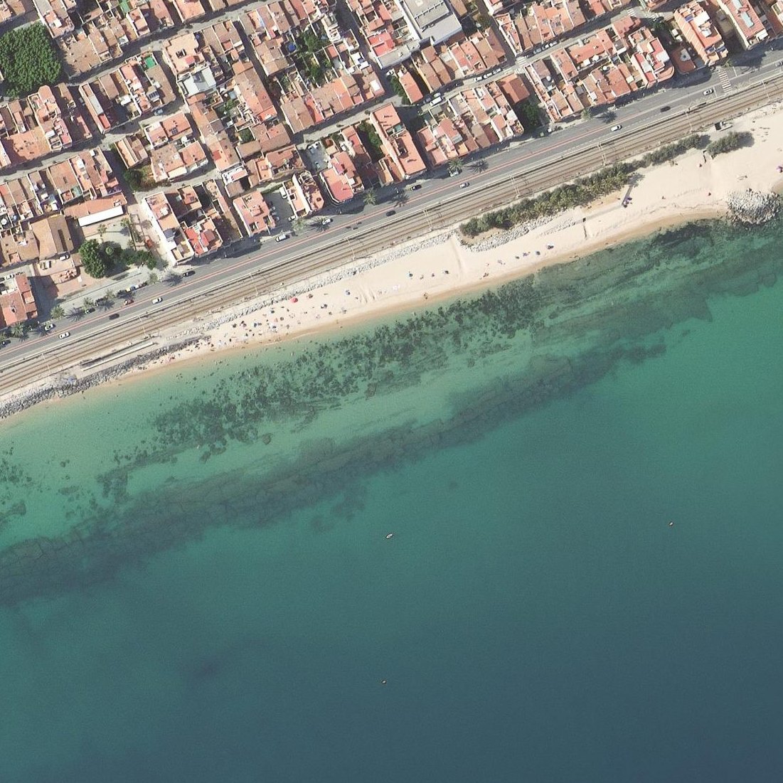 Aerial map of Platja Pla de l'Os