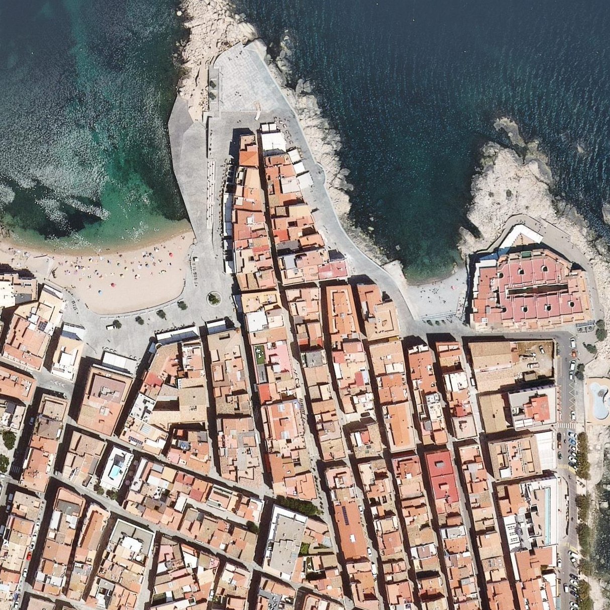 Aerial map of Platja Port d'en Perris