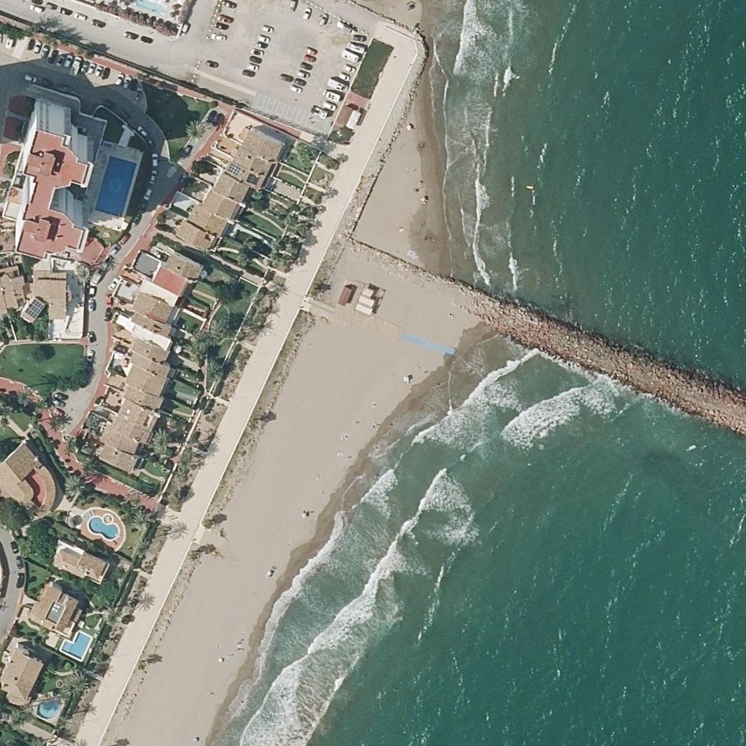 Aerial map of Platja Puig