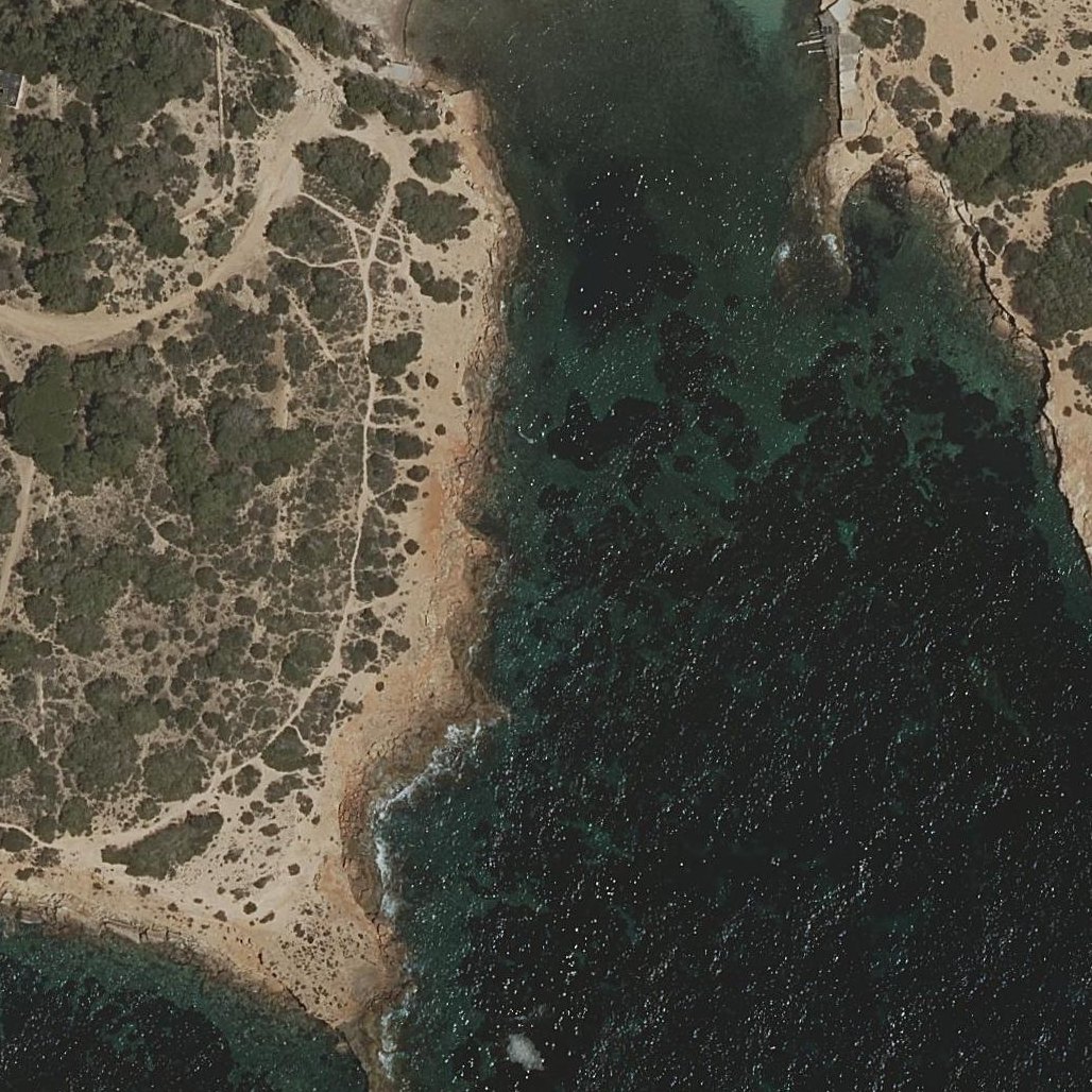 Aerial map of Platja S'Estanyol