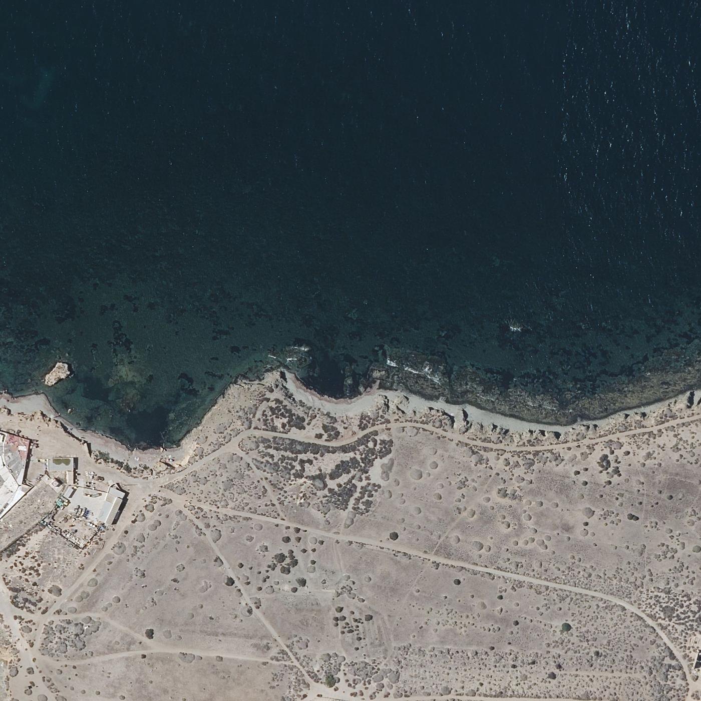 Aerial map of Platja Seca