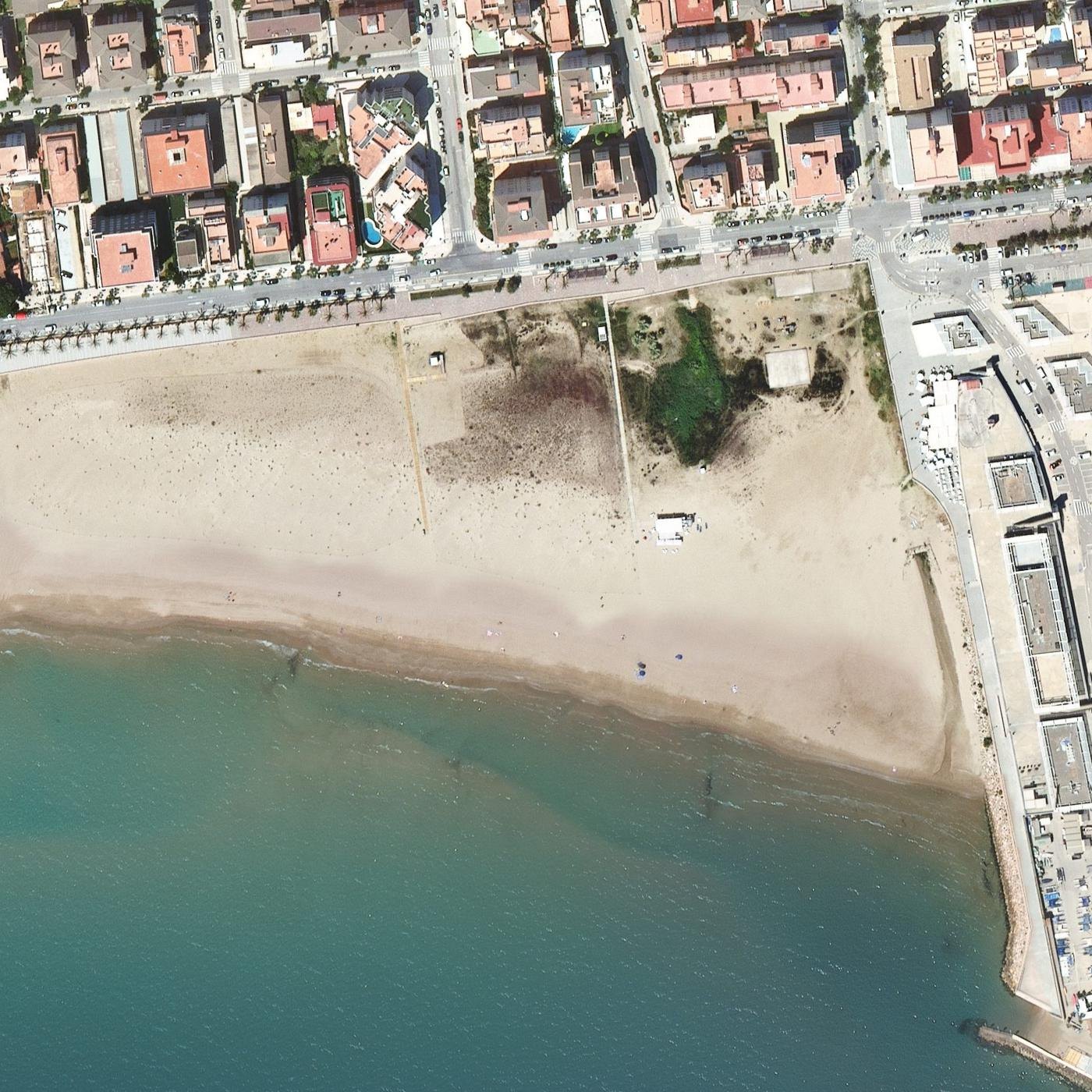 Aerial map of Platja Segur de Calafell