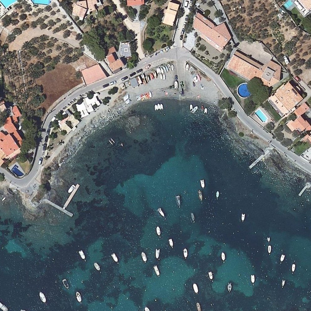 Aerial map of Platja Ses Oliveres