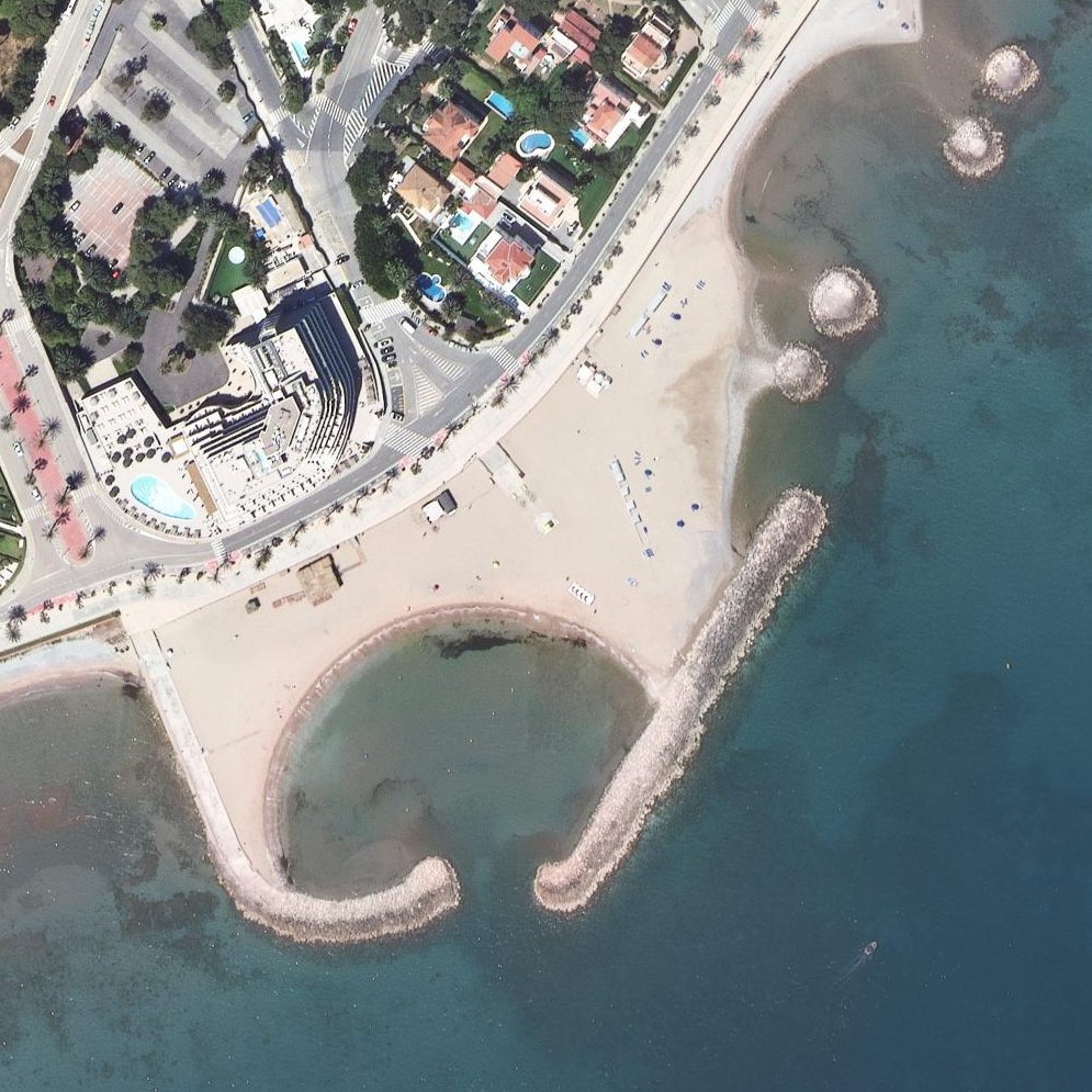 Aerial map of Platja Terramar