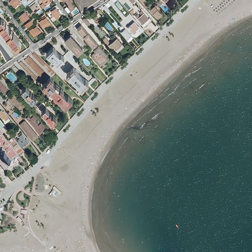 Aerial map of Platja Torre San Vicente