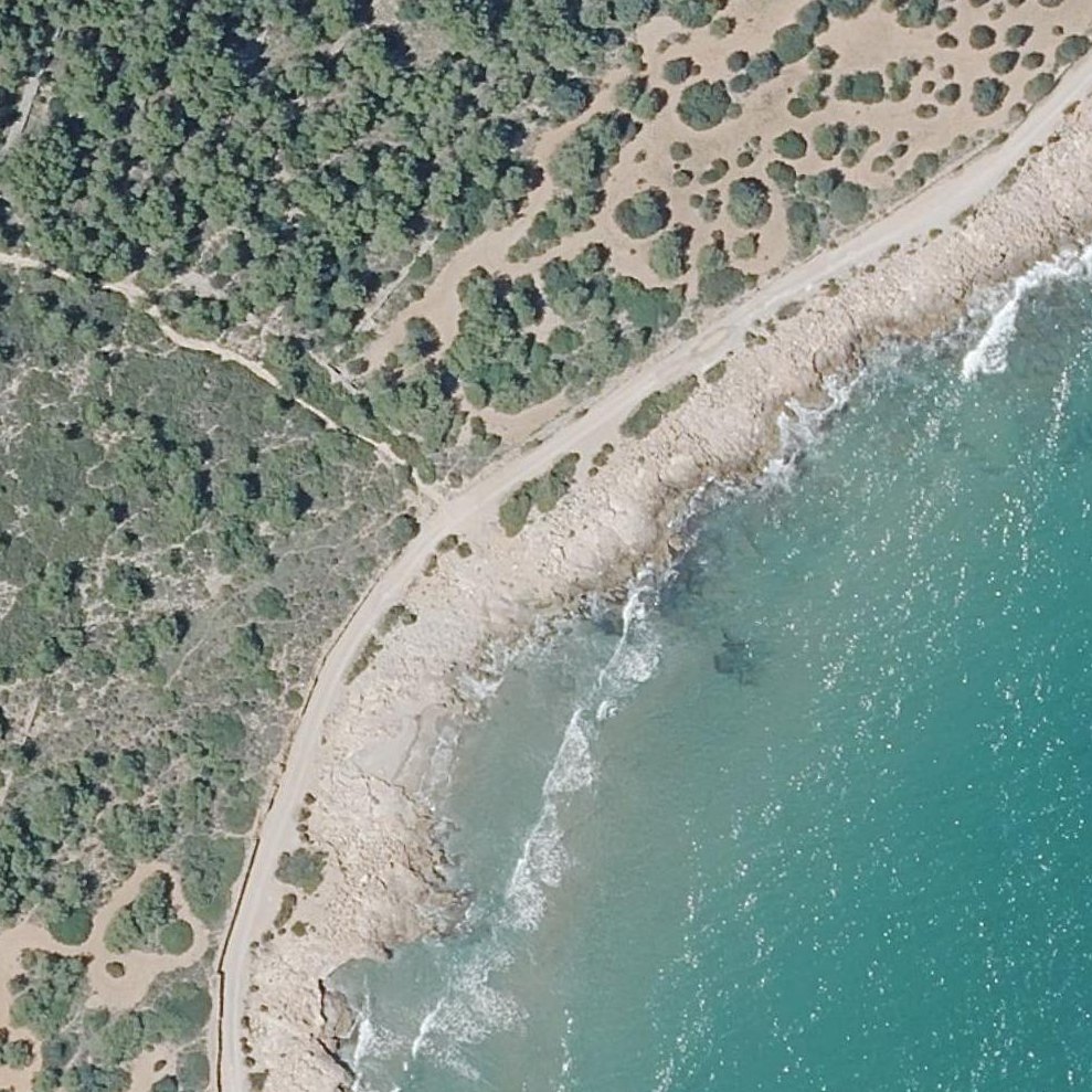 Aerial map of Platjeta d'Ull de Bou