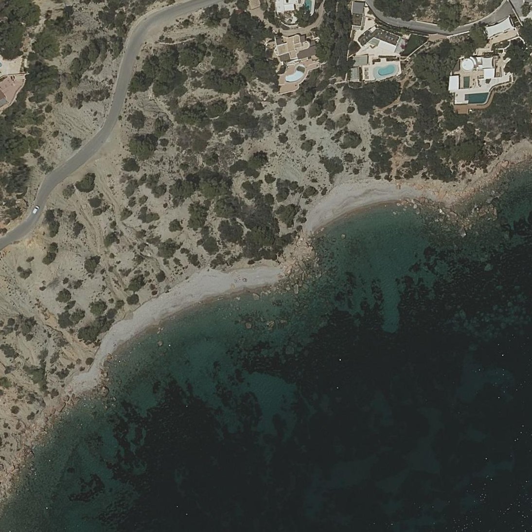 Aerial map of Platjeta de S'Ullastre