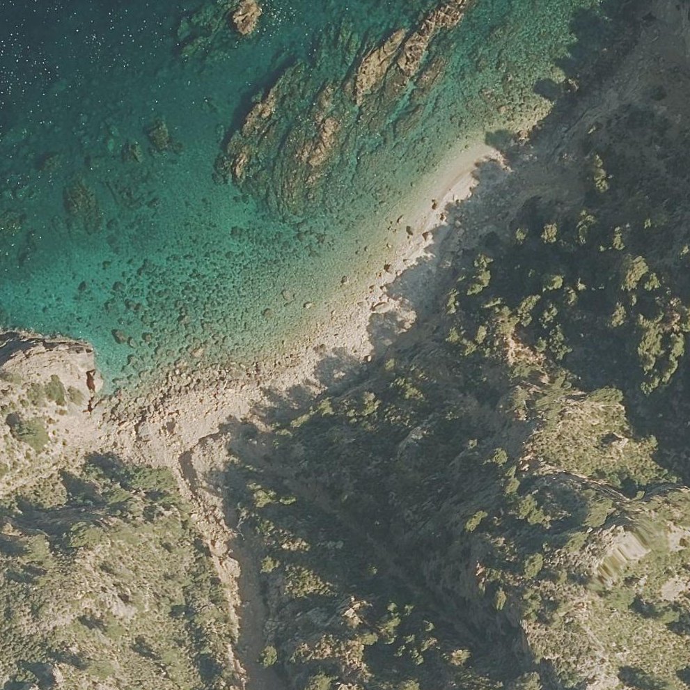 Aerial map of platjola de sa Figuera