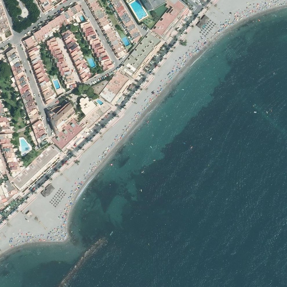 Aerial map of Playa Aguadulce