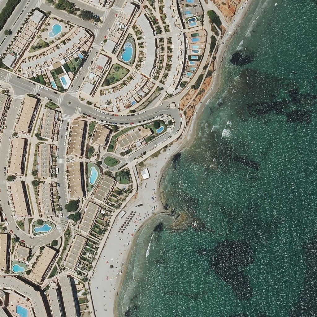Aerial map of Playa Aguamarina