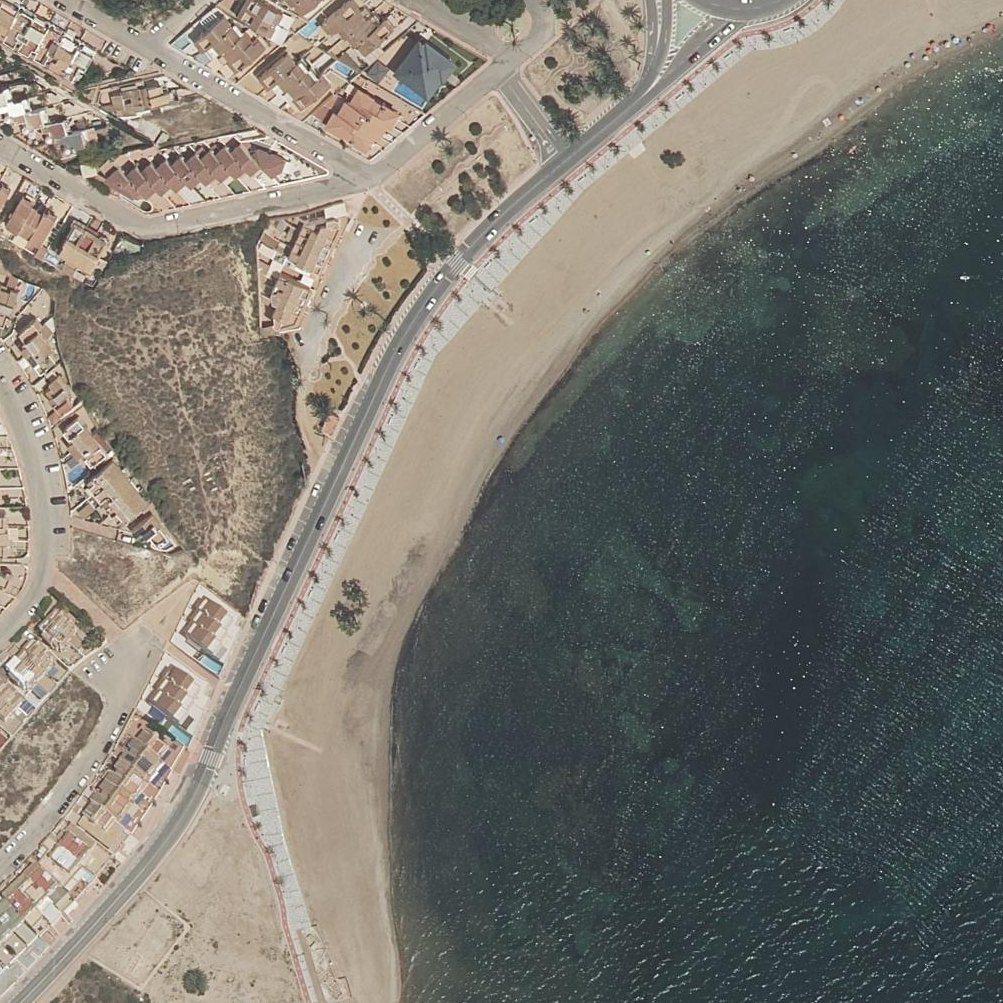 Aerial map of Playa Alamillo