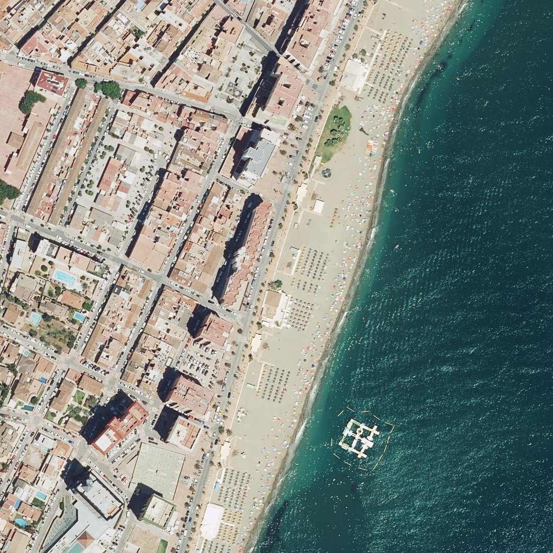 Aerial map of Playa Alexis