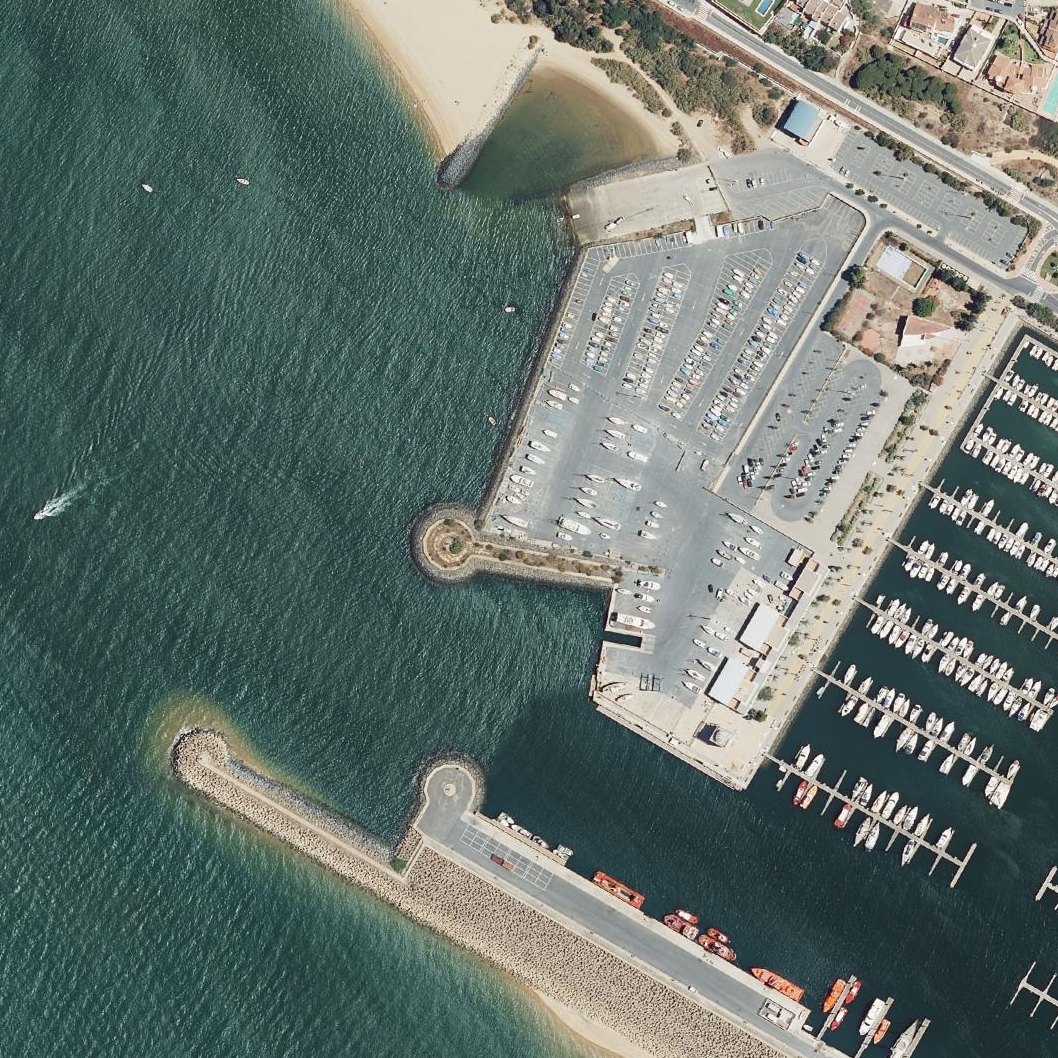 Aerial map of Playa Almirante Cristobal Colón