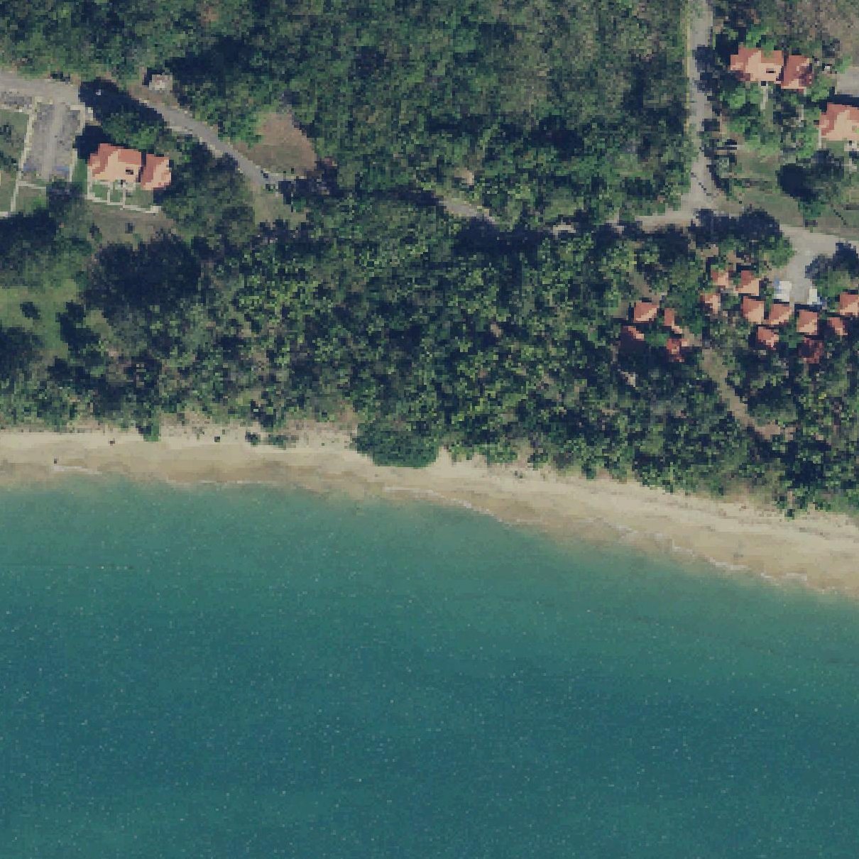 Aerial map of Playa Almirante