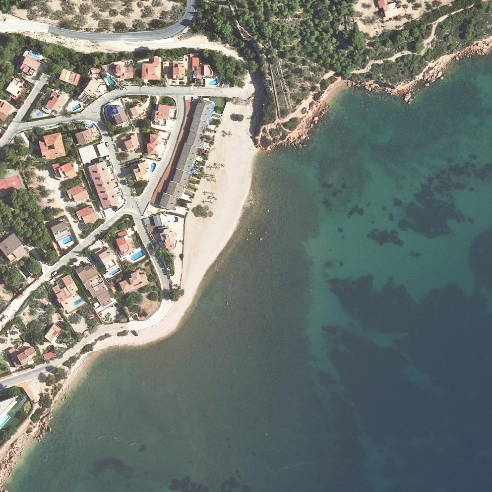 Aerial map of Playa Baconé