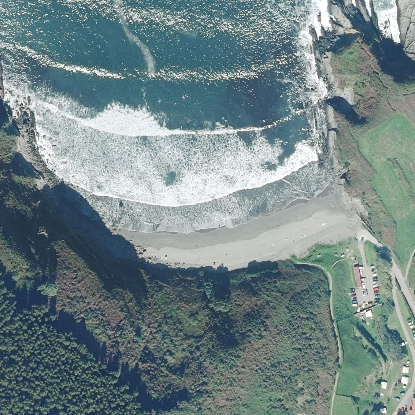 Aerial map of Playa Bahínas
