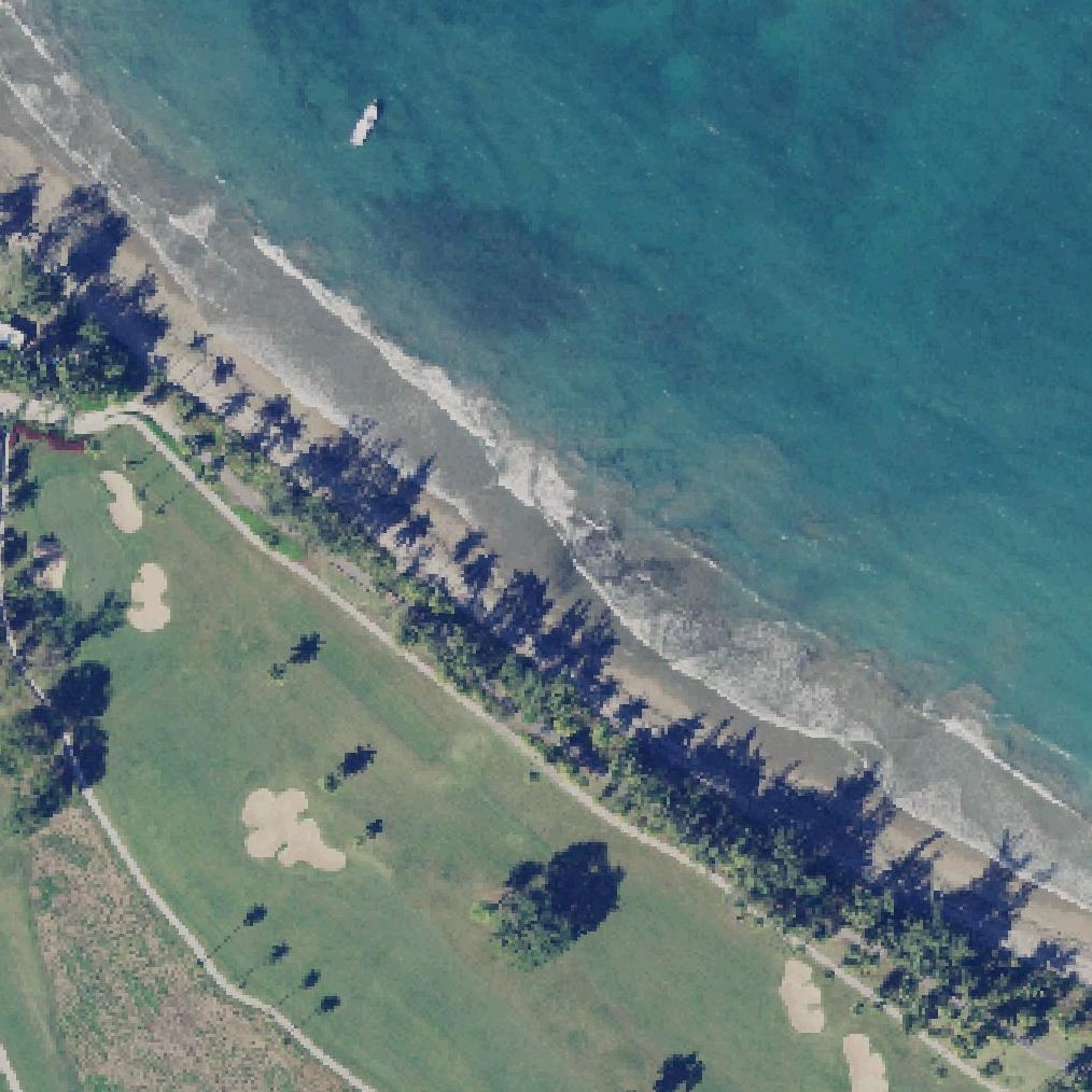 Aerial map of Playa Barlovento Beach