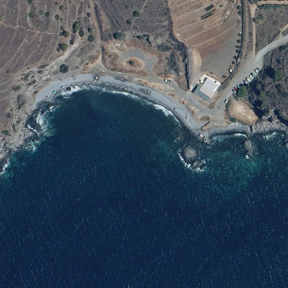 Aerial map of Playa Barranco Del Medio