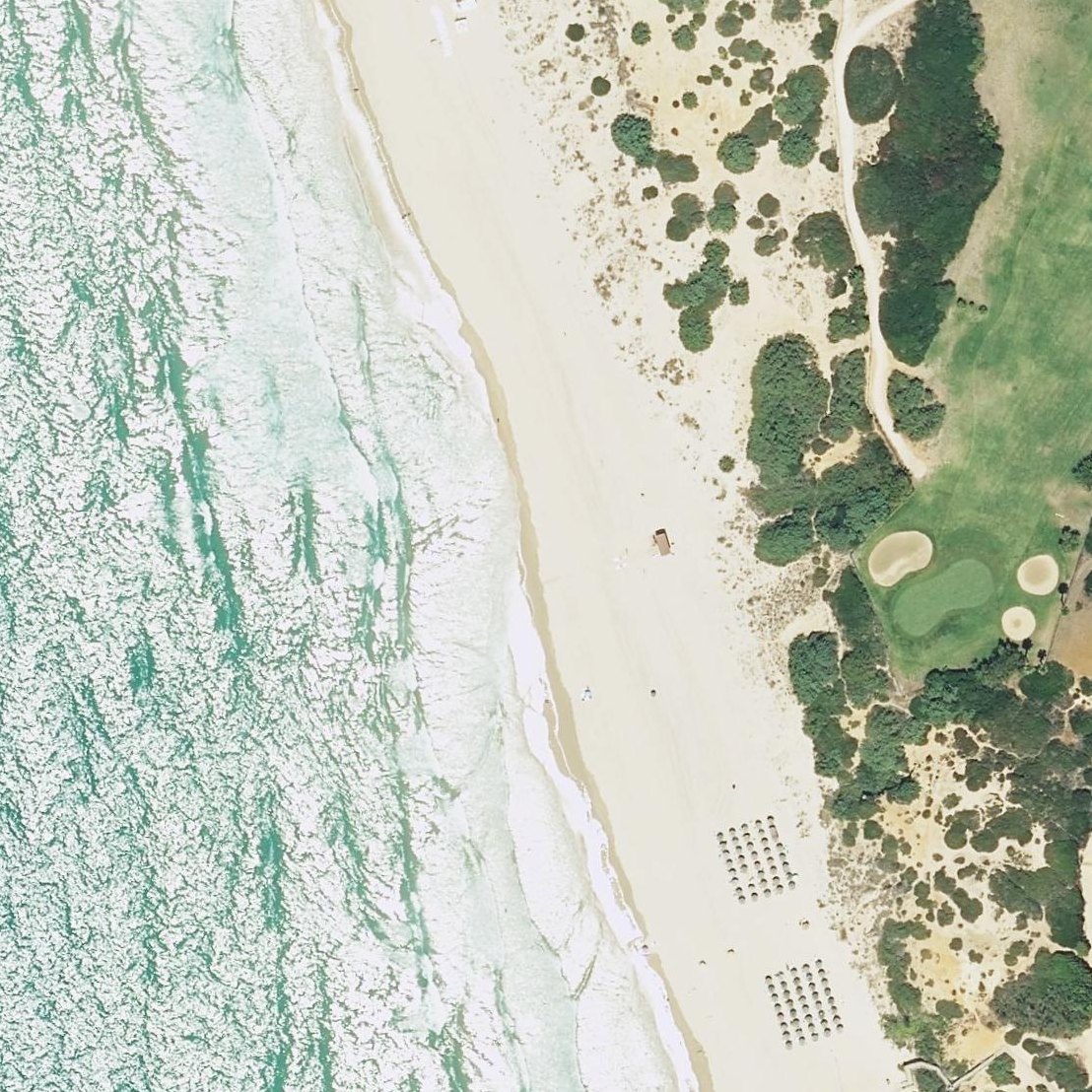 Aerial map of Playa barrosa