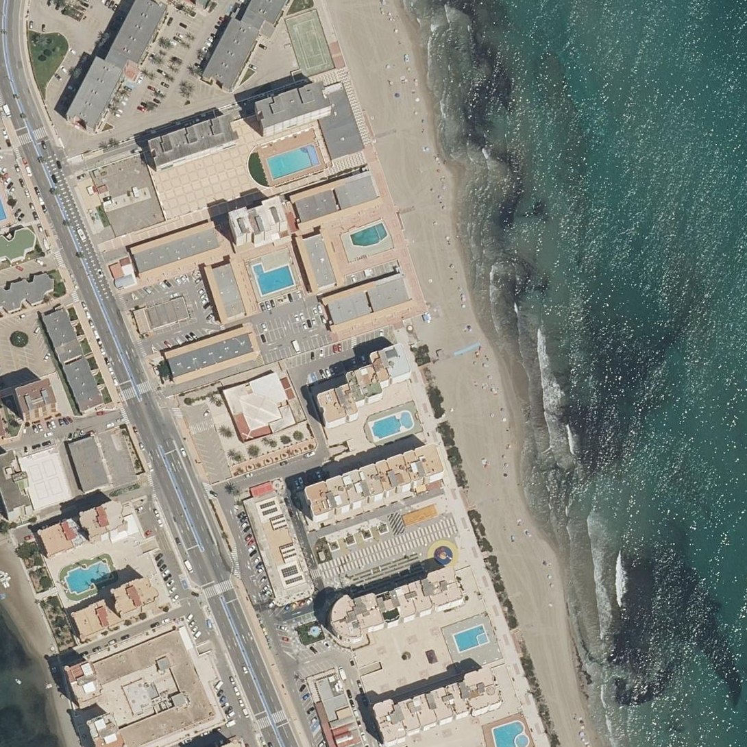Aerial map of Playa Bellavista