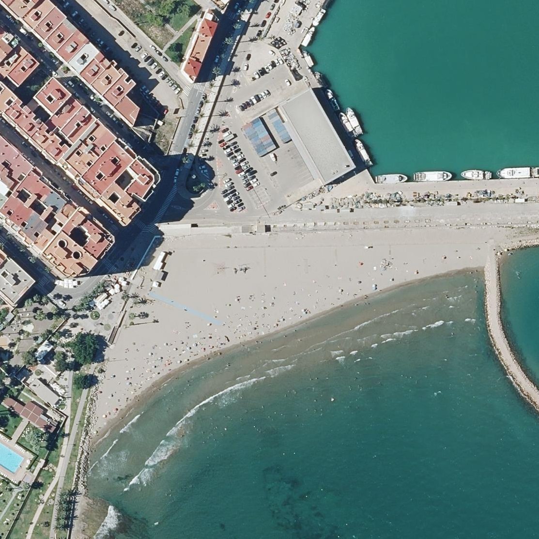 Aerial map of Playa Benicarló