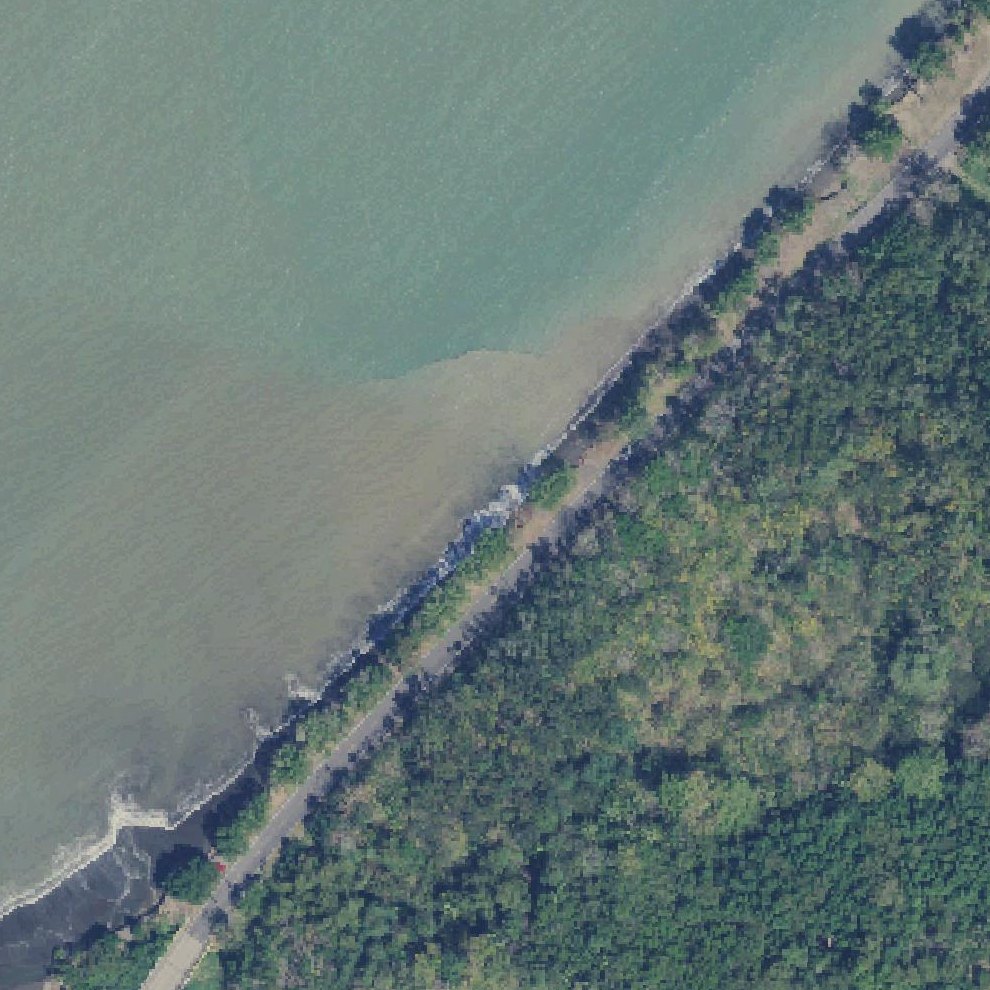 Aerial map of Playa Bramadero