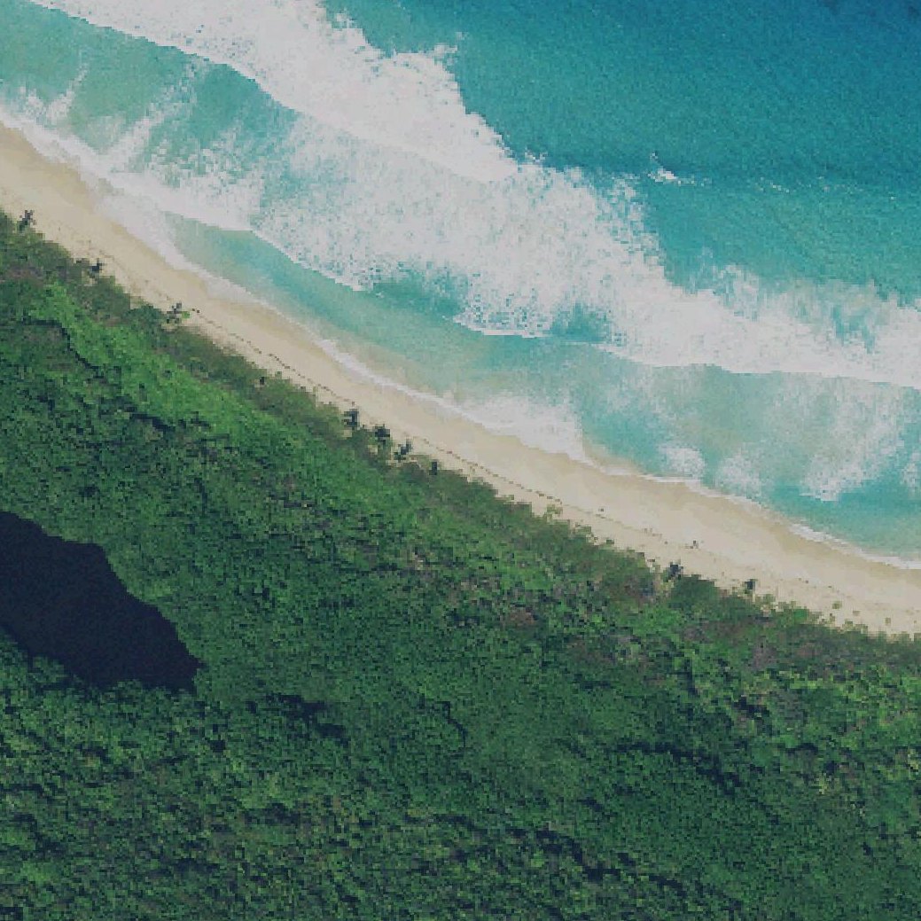 Aerial map of Playa Brava