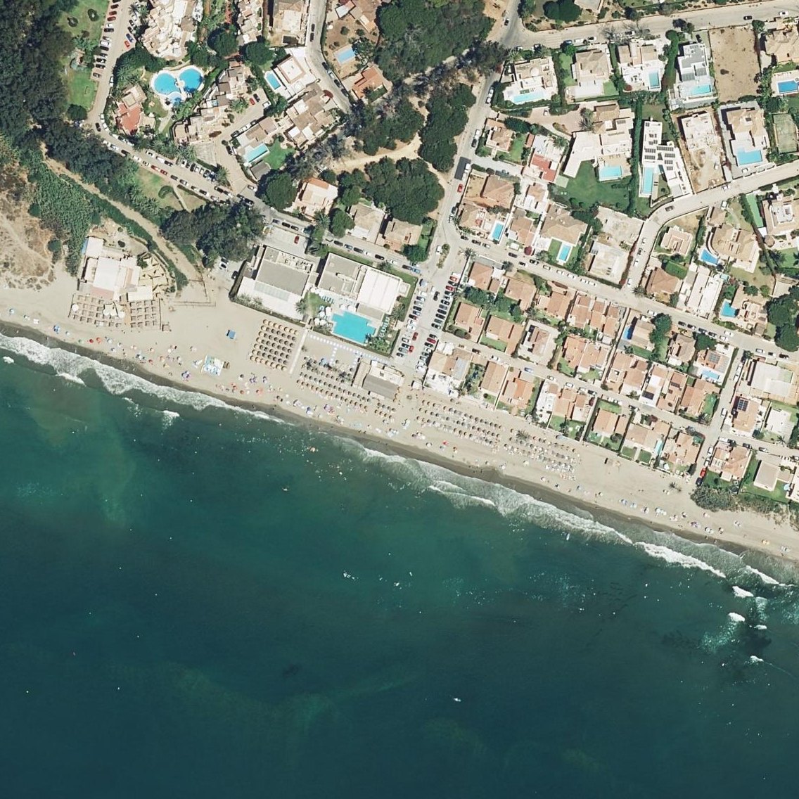 Aerial map of Playa Buena