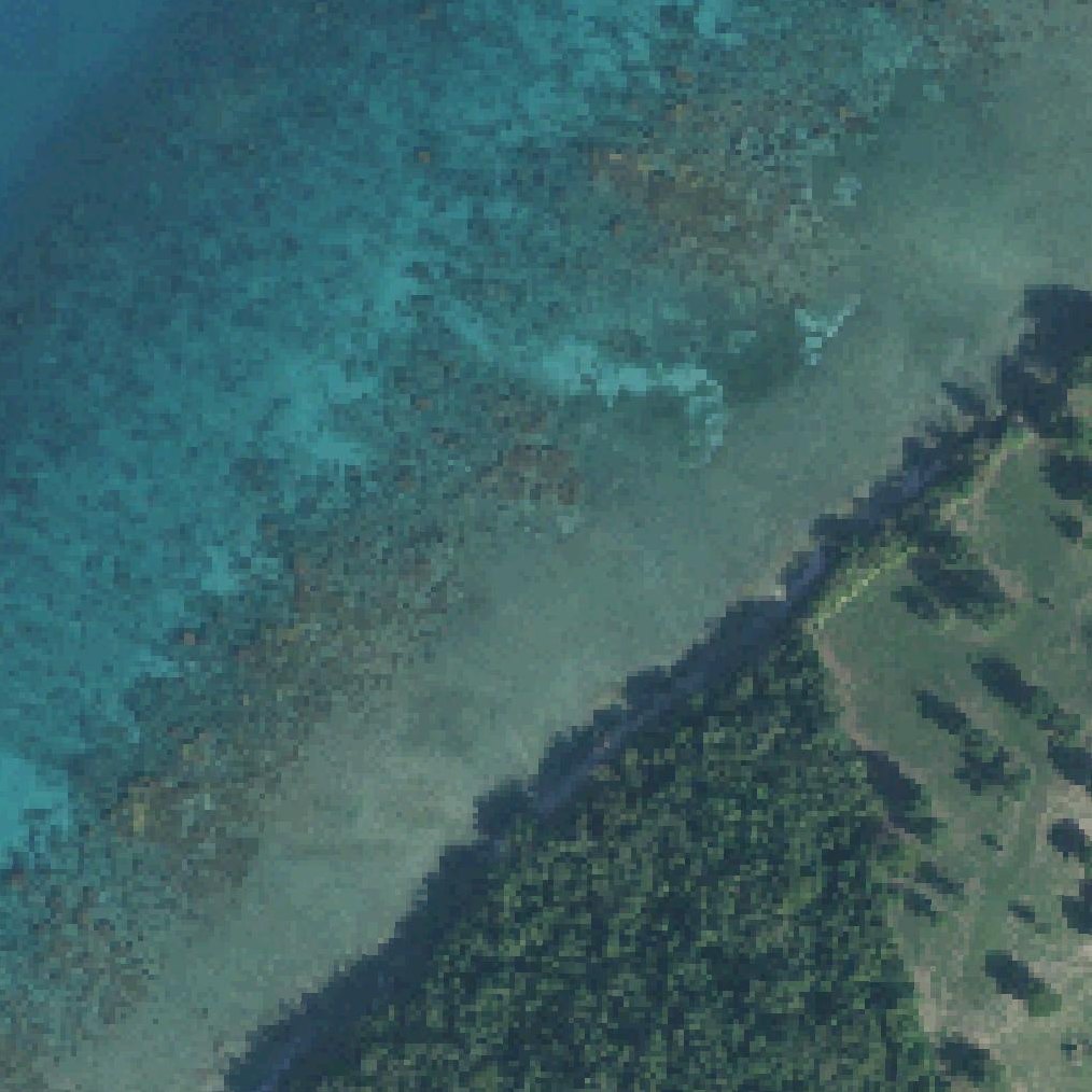 Aerial map of Playa Buye