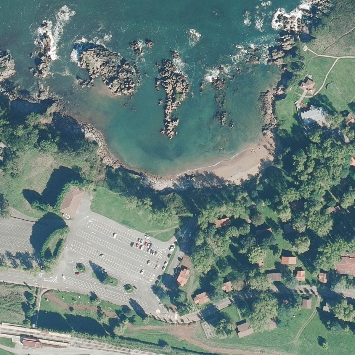 Aerial map of Playa Cabaña