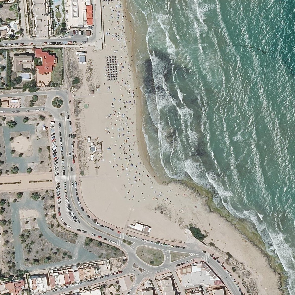 Aerial map of Playa Cabo Cervera