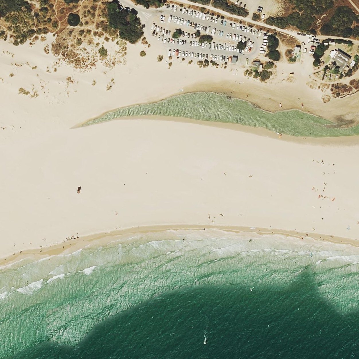 Aerial map of Playa Cadiz Tarifa