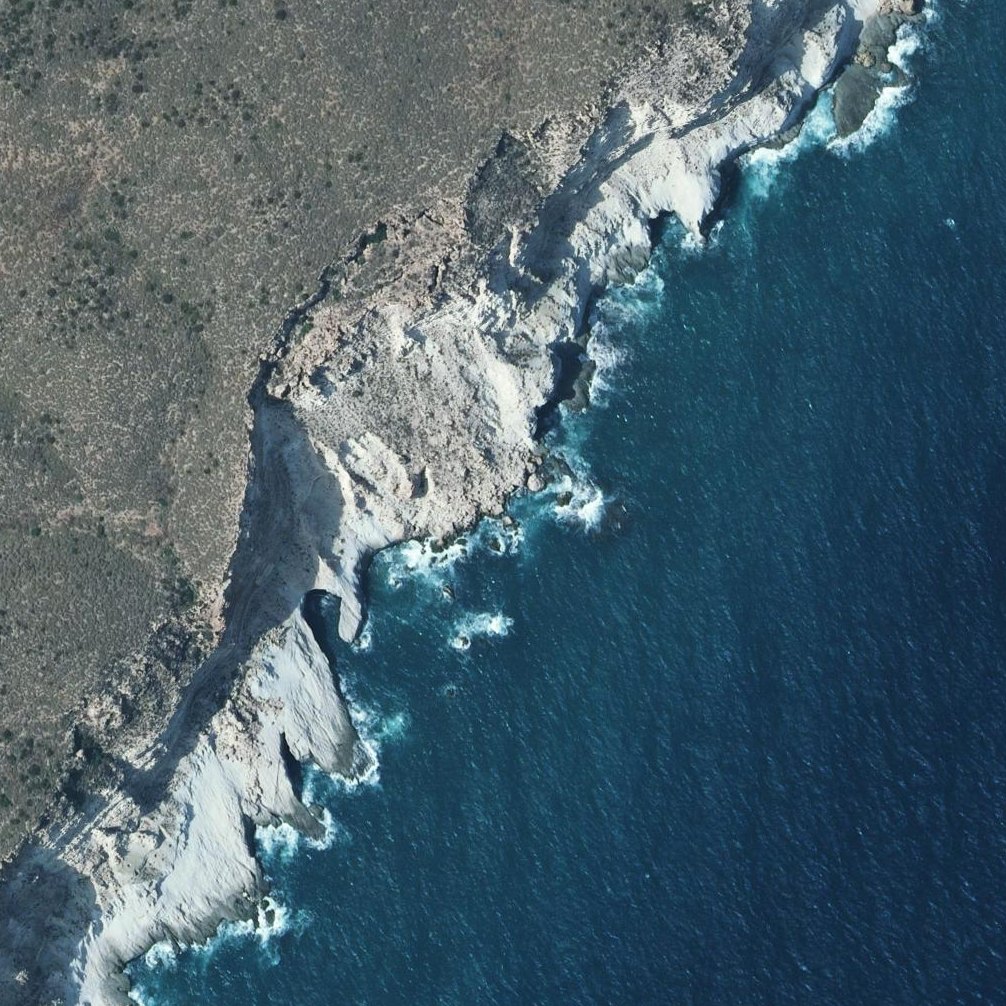 Aerial map of Playa Cala de Enmedio