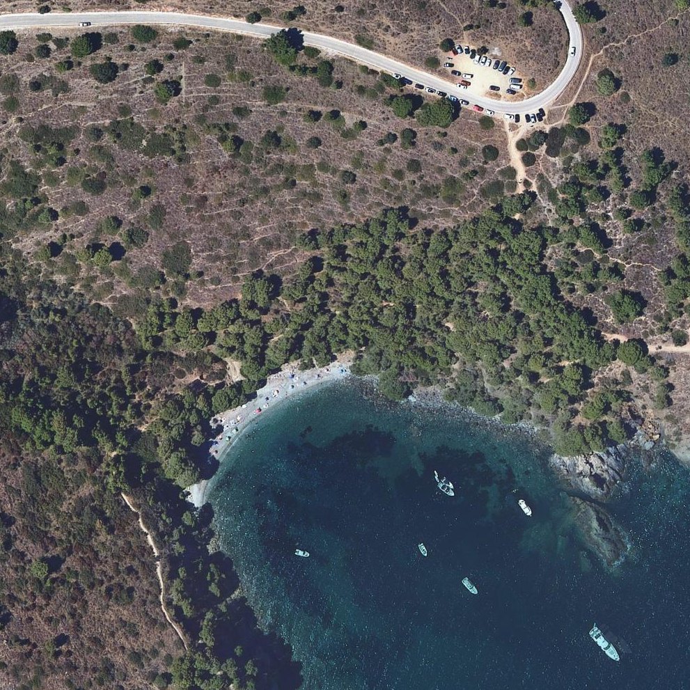 Aerial map of Playa cala Rostella